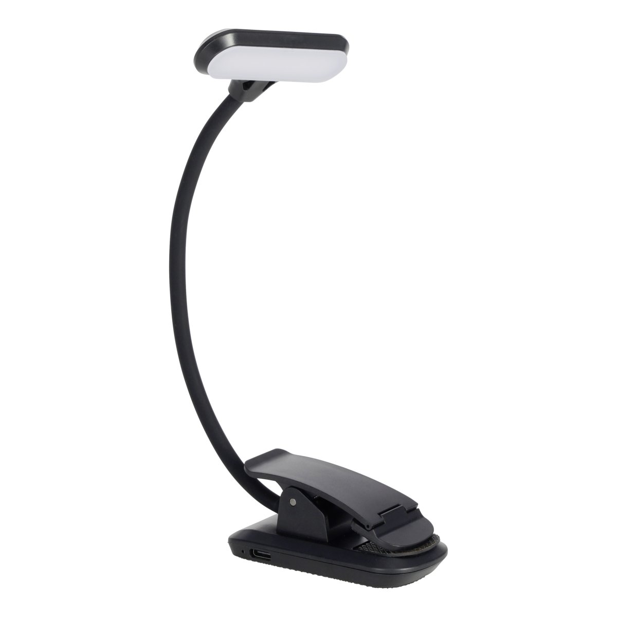 Yamenzi Svart bærbar Fra Eglo - Yamenzi er en praktisk og fleksibel LED-lampe med en klemme som gjør den enkel å plassere på for eksempel et skrivebord, en sengegavl eller en hylle.