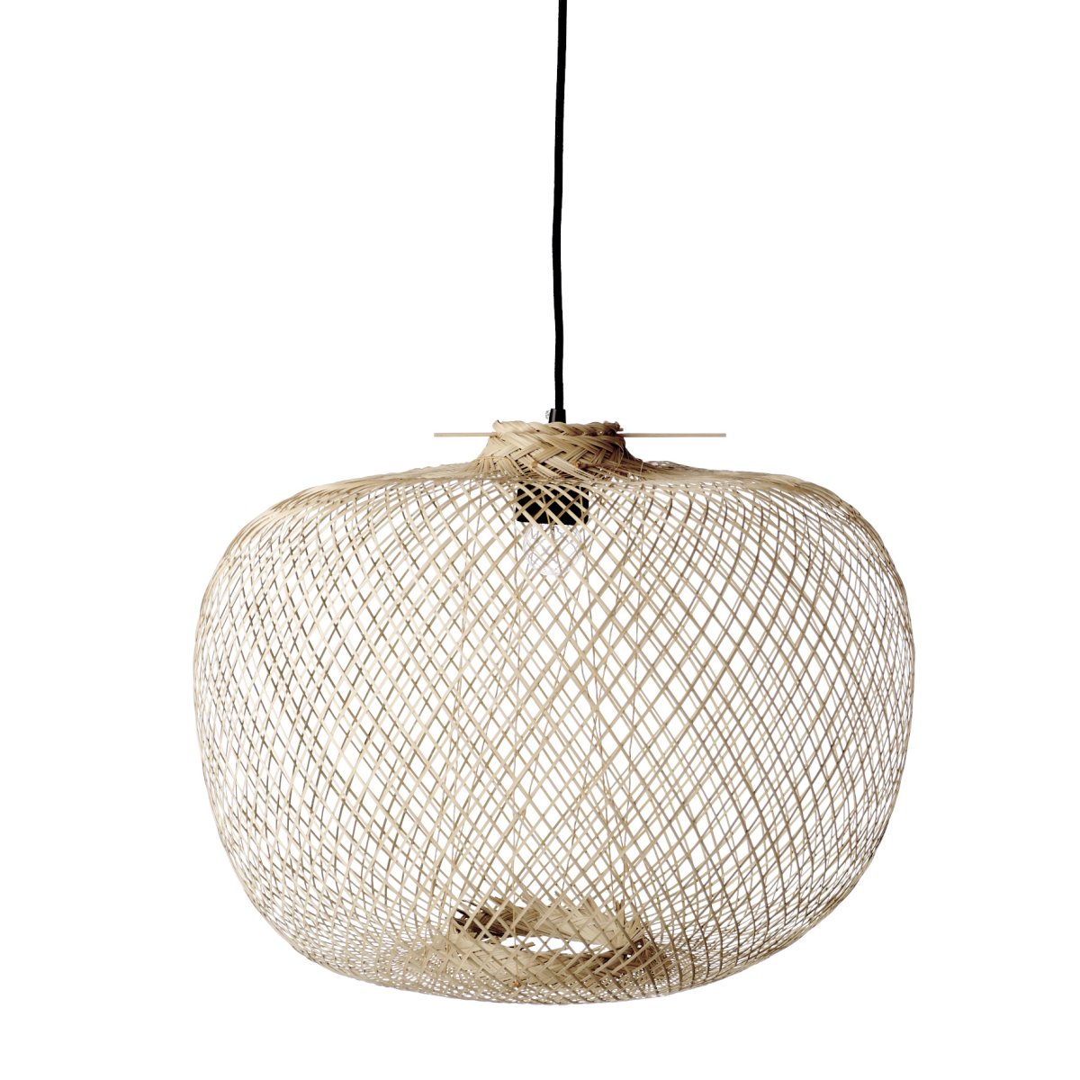 Rodi Ø42 Natur Taklampe Fra Bloomingville - Rodi-pendelen fra Bloomingville er laget av vakker bambusfleting som sprer et mykt og stemningsfullt lys i rommet.