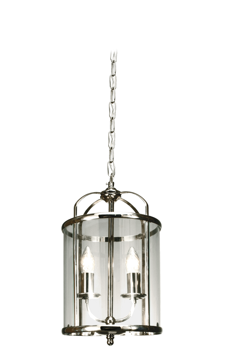 Budgie Ø23 Krom Taklampe Fra Aneta Lighting - Budgie taklampe i forkrommet metall og klart lett buet glass.