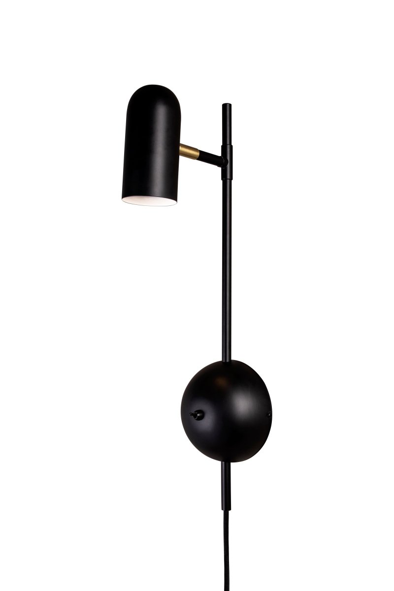 Swan 47cm Svart vegglampe Fra Globen Lighting - Svanen er en elegant funksjonslampe som i sitt design minner om en vakker svane.
