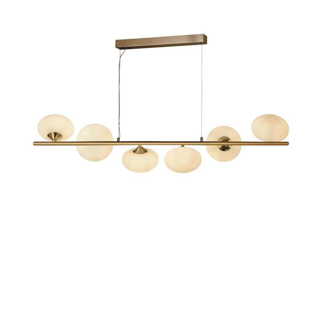 Pebble 100cm Gull Taklampe Fra Searchlight - Pebble er en stilig og sofistikert taklampe som passer like godt i moderne hjem som i mer klassiske milj&oslash;er.