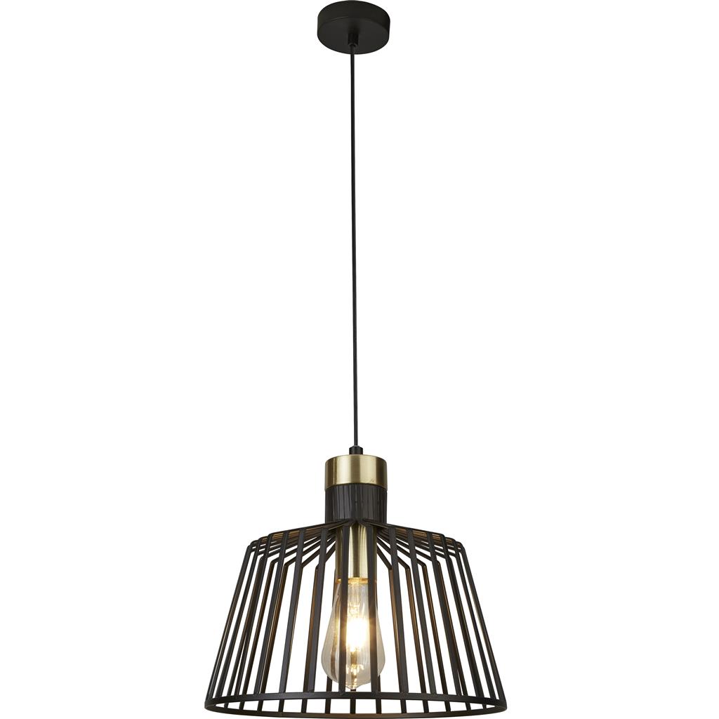 Bird Cage Ø30 Svart Taklampe Fra Searchlight - Bird Cage er lampen for de som ønsker både kant og eleganse i samme pakke.