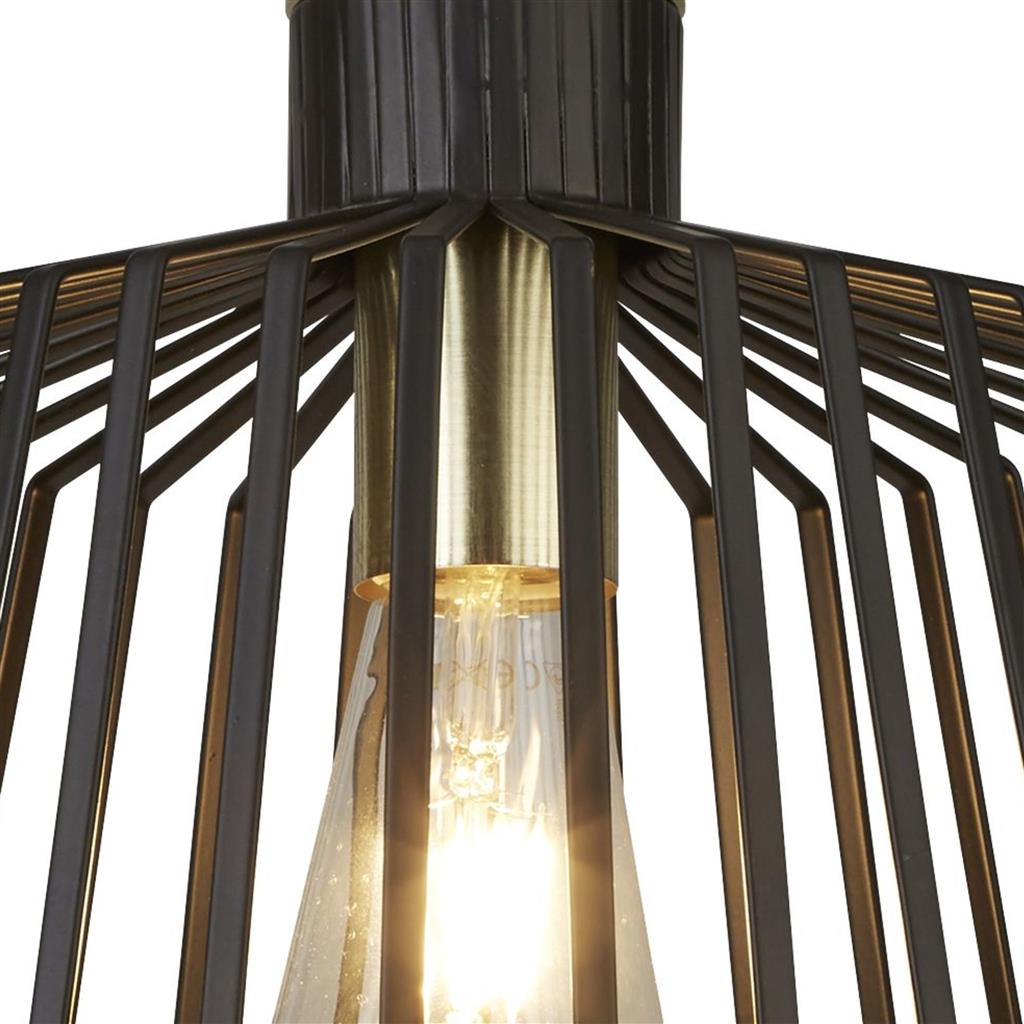 Bird Cage Ø30 Svart Taklampe Fra Searchlight - Bird Cage er lampen for de som ønsker både kant og eleganse i samme pakke.