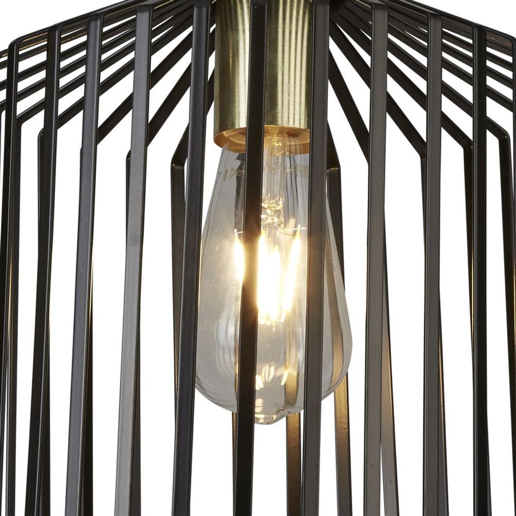 Bird Cage Ø22 Svart Taklampe Fra Searchlight - Bird Cage er lampen for de som ønsker både kant og eleganse i samme pakke.