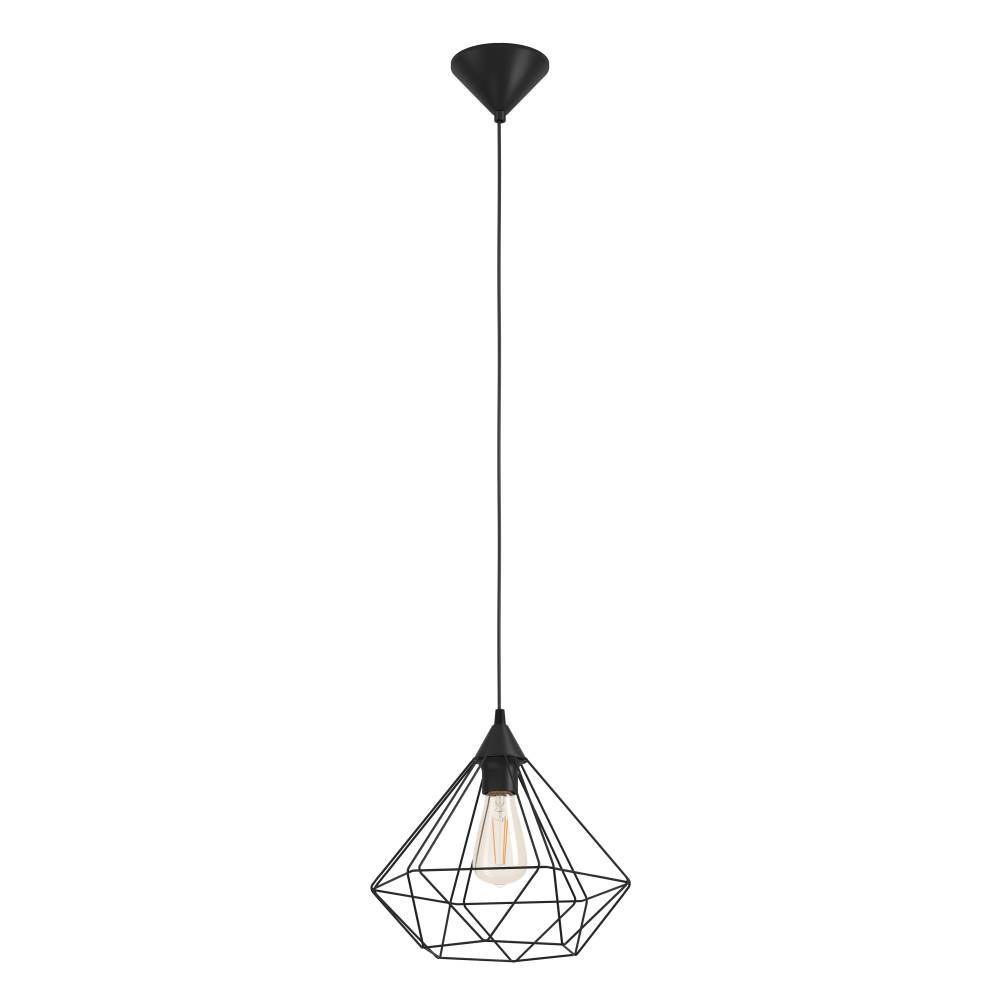 Tarbes Ø32 Svart Taklampe Fra Eglo - Lampens enkle, men slående utseende gjør den lett å matche med ulike interiørstiler, og sammen med en dekorativ lyspære kan du skape en varm og innbydende atmosfære.