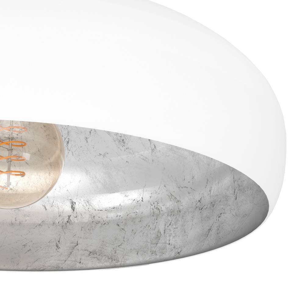 Mogano Ø40 Hvit plafond Fra Eglo - Lampens minimalistiske design gjør den lett å matche med ulike interiørstiler og er et utmerket valg for de som ønsker en diskret, men elegant belysningsløsning.