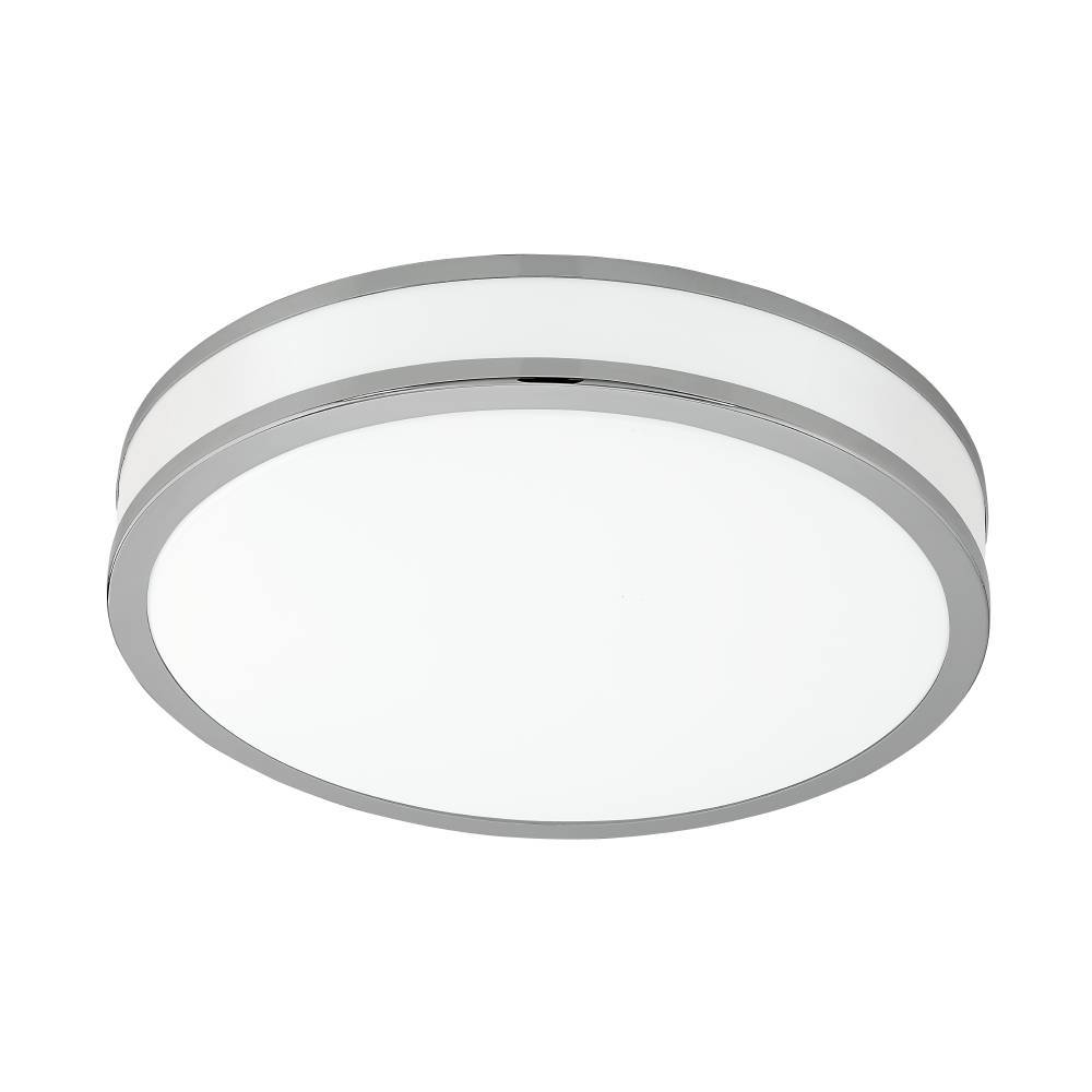 Palermo Ø40 Hvit plafond Fra Eglo - Med et stilig design i krom og et mykt lysende LED-panel gir den b&aring;de et estetisk tiltalende utseende og energieffektiv belysning.