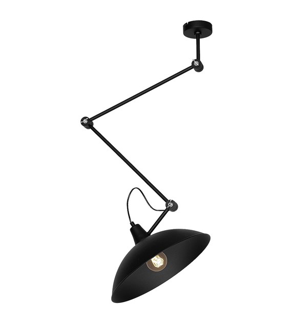 Melos Ø37 Svart Taklampe Fra Artera - Lampen henger i taket i tre ledd som kan vinkles akkurat slik du vil.