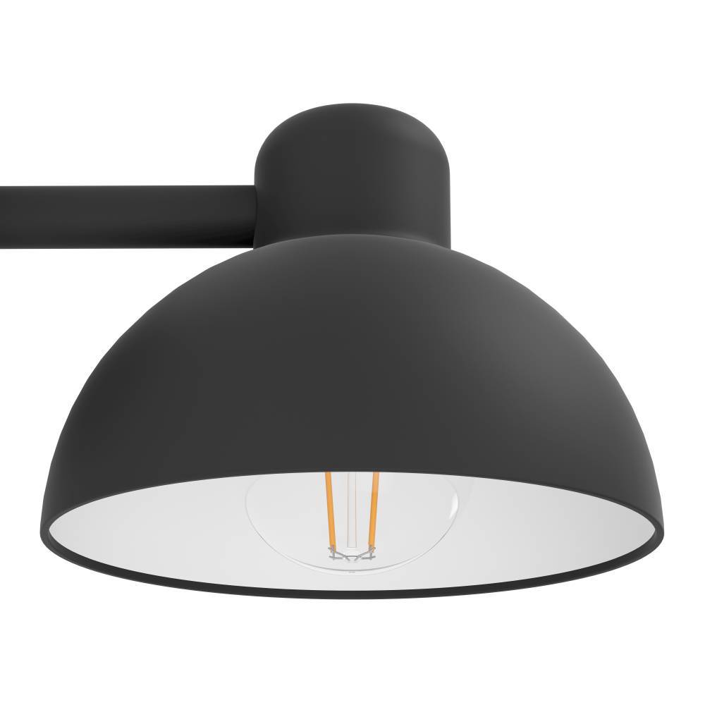 Entrimo Svart utendørslampe Fra Eglo - Med sitt industrielle og minimalistiske design passer den perfekt i b&aring;de moderne og klassiske milj&oslash;er.