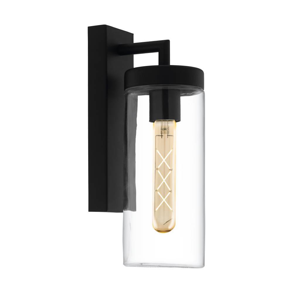 Bovolone Svart utendørslampe Fra Eglo - Perfekt for b&aring;de innend&oslash;rs og utend&oslash;rs bruk, gir den et varmt og behagelig lys som forsterker atmosf&aelig;ren i rommet eller ved fasaden.