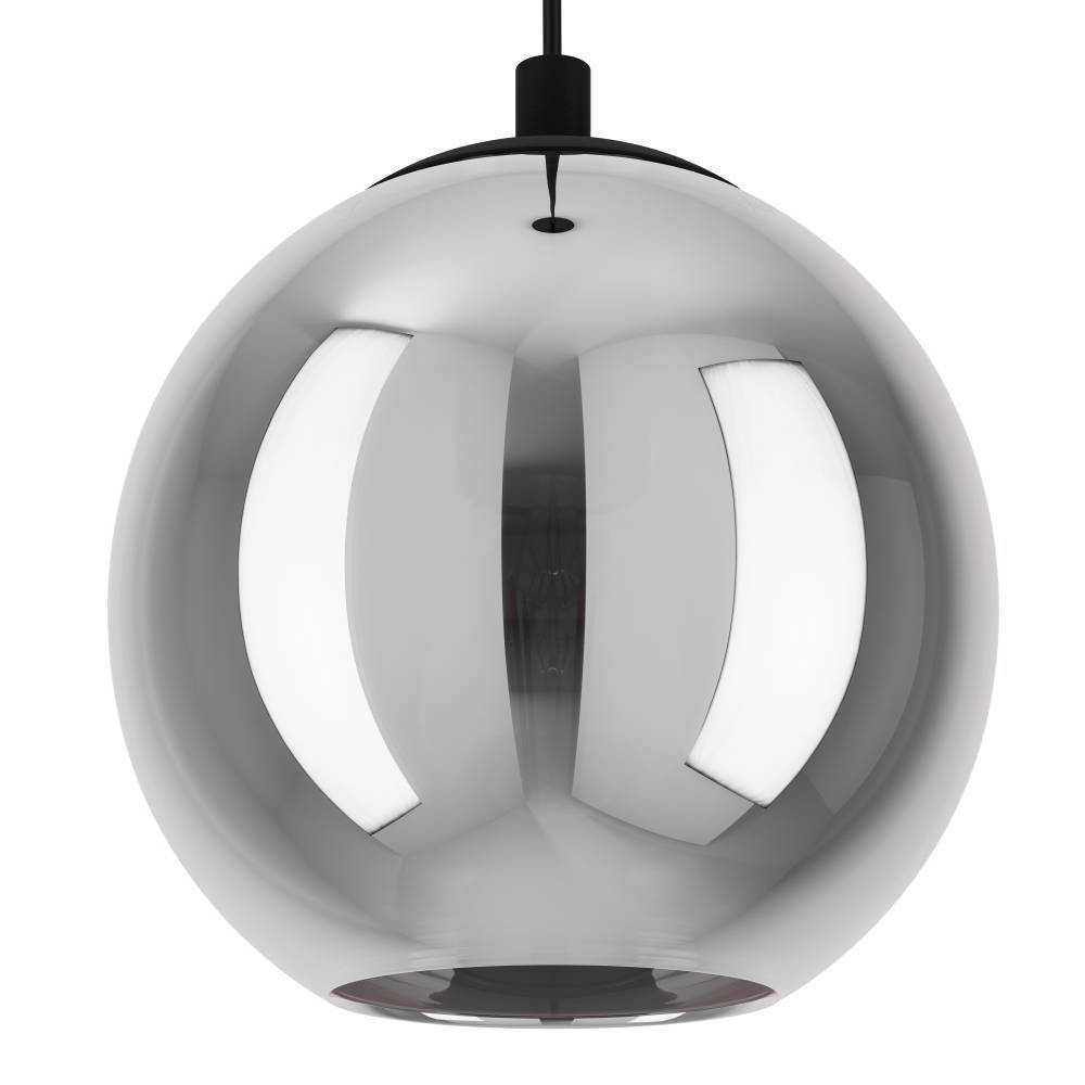 Ariscani Ø42 Svart Taklampe Fra Eglo - Lampens unike design med hengende kuler i ulike høyder gir et dynamisk uttrykk og passer perfekt over spisebordet, i stuen eller i hallen.