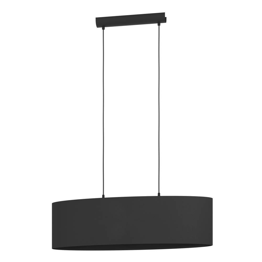 Maserlo 78cm Svart Taklampe Fra Eglo - Opphenget med tynne kabler gir lampen en døsig følelse og en elegant silhuett i rommet.
