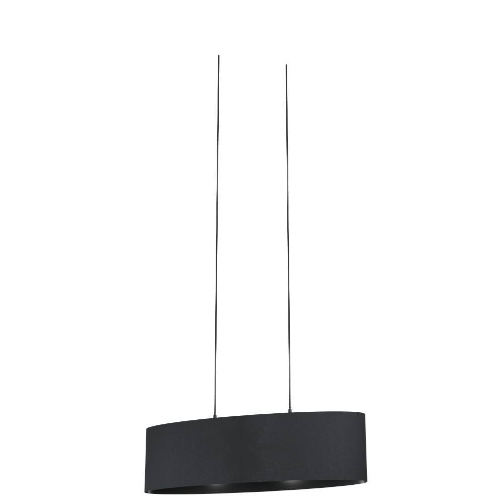 Maserlo 78cm Svart Taklampe Fra Eglo - Opphenget med tynne kabler gir lampen en døsig følelse og en elegant silhuett i rommet.