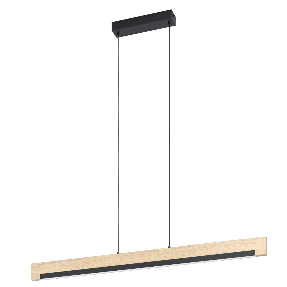 Camacho 110cm Lyst tre Taklampe Fra Eglo - Den minimalistiske stilen gj&oslash;r at lampen passer perfekt i b&aring;de moderne og skandinavisk interi&oslash;r.