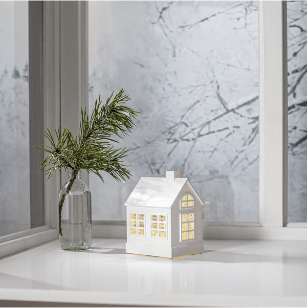 Vinter 15cm Hvit Fra Star Trading - 
