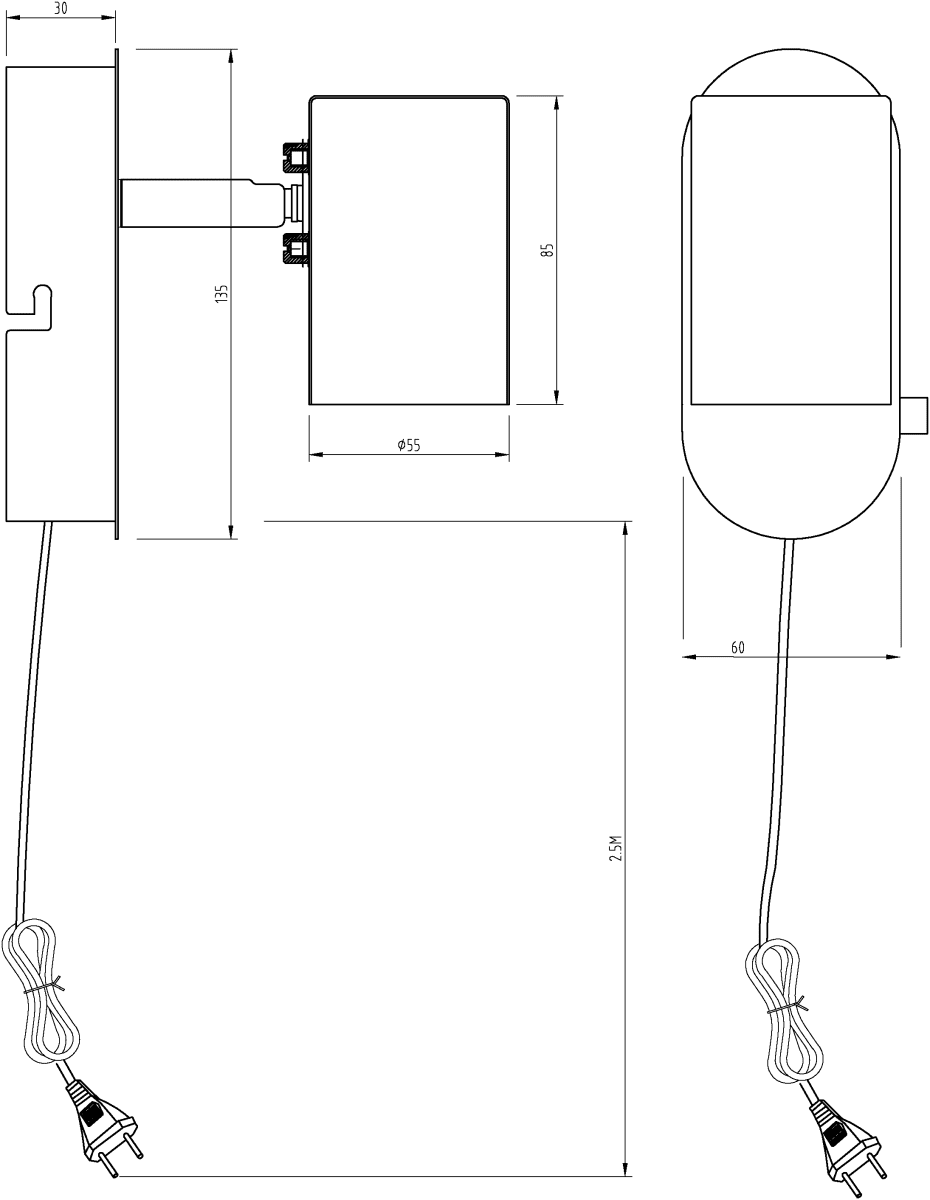 Balder Hvit leselampe Fra Aneta Lighting - Balder vegglampe er enkel &aring; montere og fleksibel &aring; bruke, og tilbyr b&aring;de stil og praktisk belysning for hjemmet.