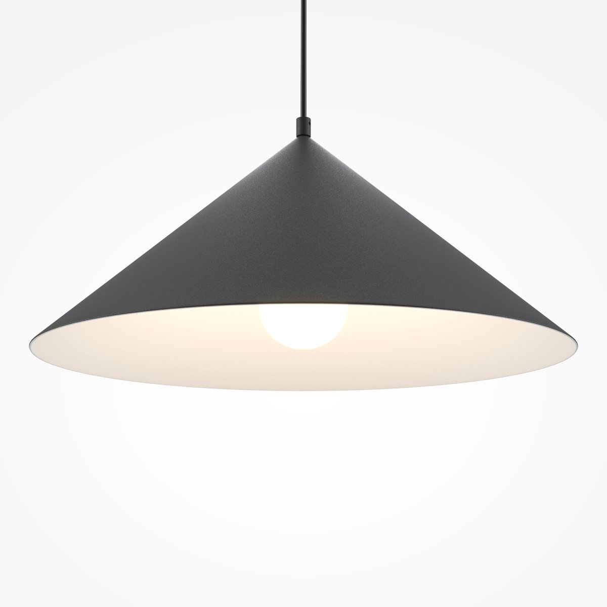 Basic colors Ø35 Svart Taklampe Fra Maytoni - Den enkle, men sofistikerte formen gjør den til et utmerket valg for alle rom der du ønsker å skape et stilig og tidløst uttrykk.