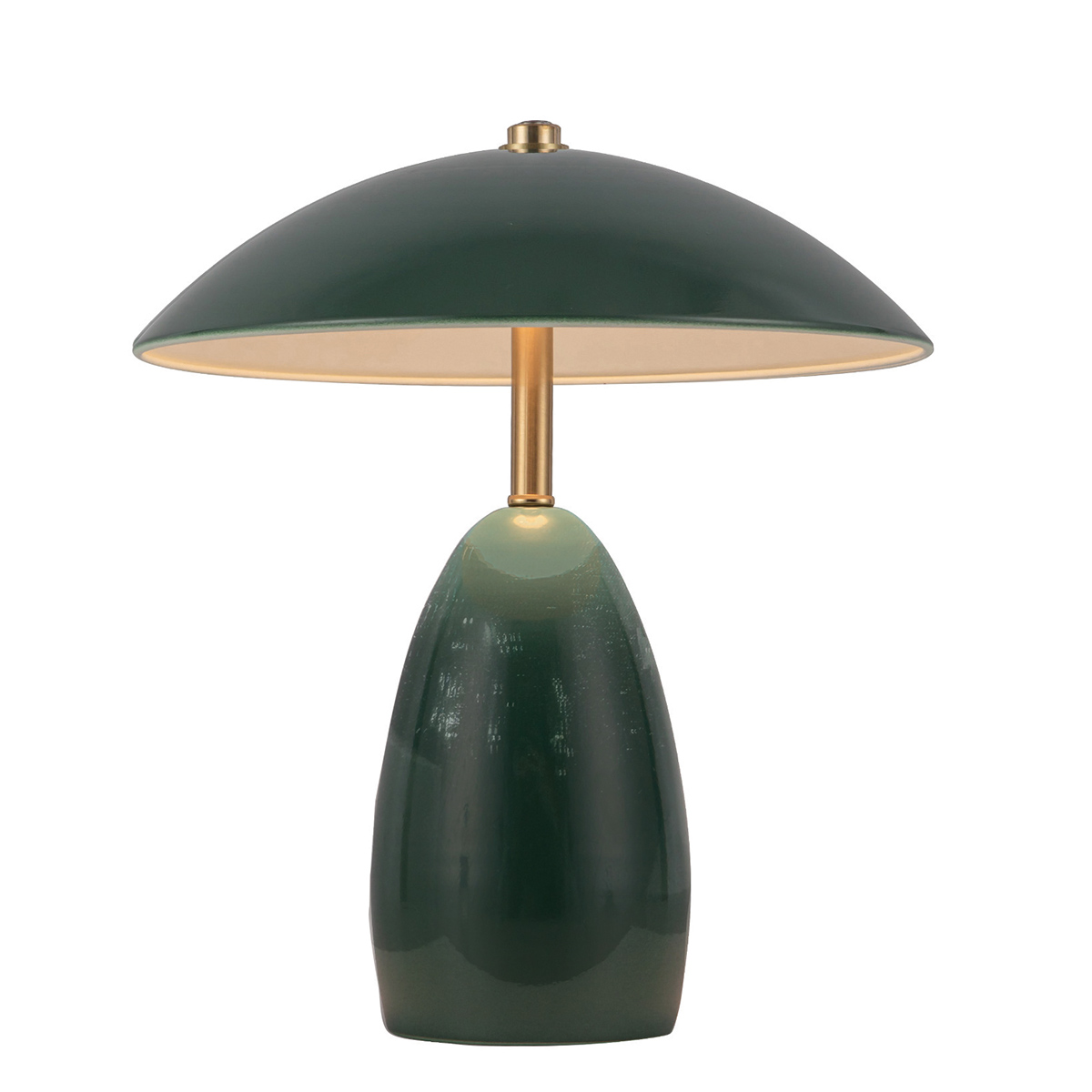 Poppy 27cm Grønn bærbar Fra Elstead Lighting - Poppy har en integrert 3W LED med en lysstr&oslash;m p&aring; 112 lumen og er dimbar i tre niv&aring;er.