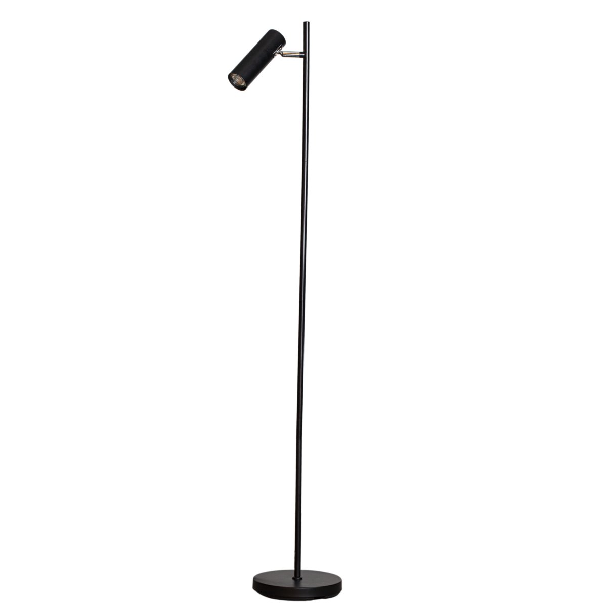 Zoom bilde av Alpha Svart gulvlampe Fra Cottex - Den bevegelige spotlighten gj&oslash;r det enkelt &aring; rette lyset dit det trengs, og er perfekt for for eksempel lesing eller som rettet belysning i rommet.