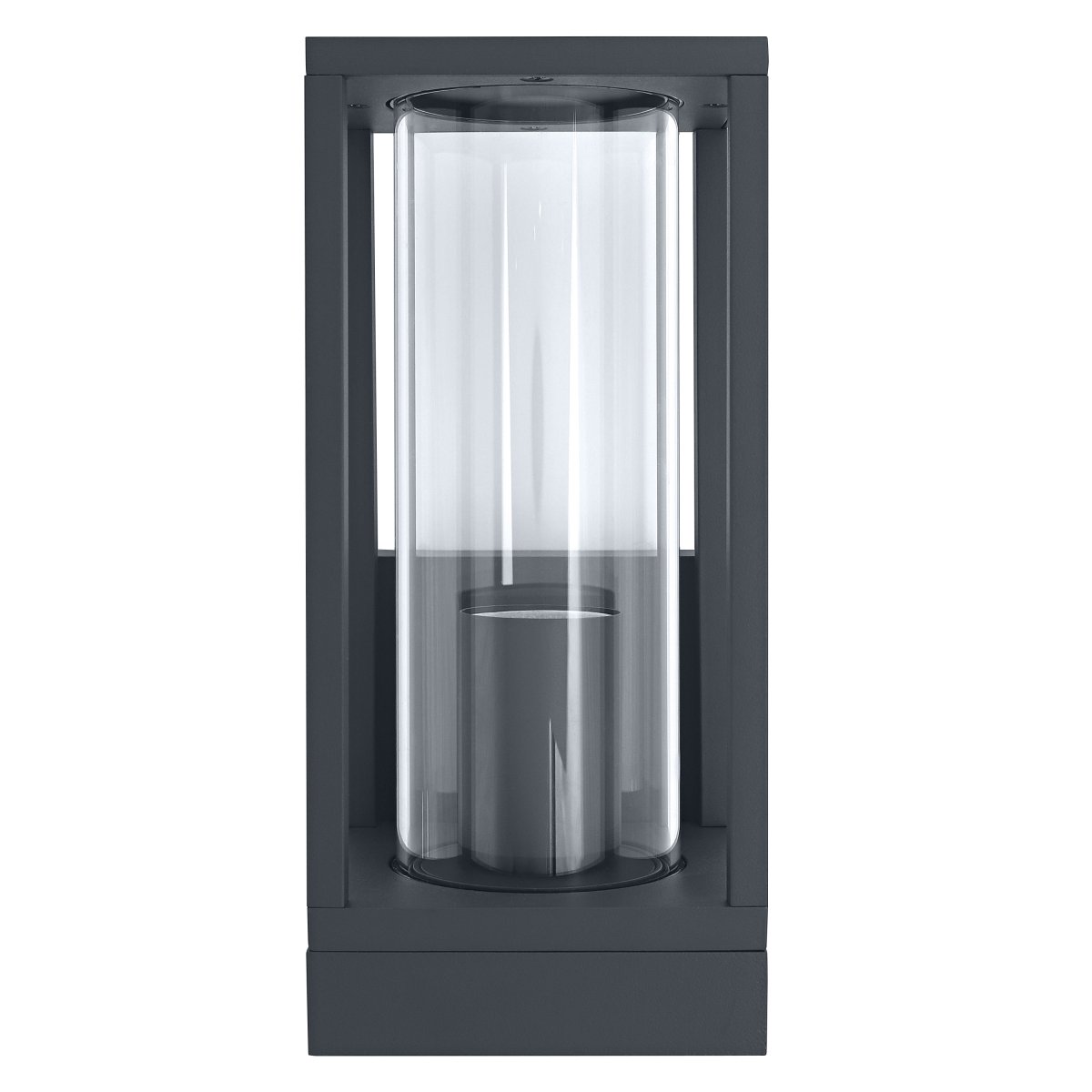 Frame Mørk grå utendørslampe Fra Osram - Laget av h&oslash;ykvalitets aluminium og glass, gir denne lampen en vakker lysstr&oslash;m samtidig som den er beskyttet mot v&aelig;r og vind med IP44-klassifisering.