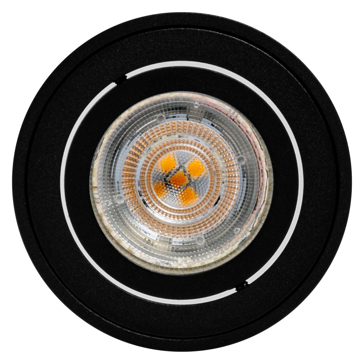 Surface Round Svart spotlight Fra - Placera f&ouml;rslagsvis flera i grupp eller rad i k&ouml;ket, vardagsrummet eller hallen.