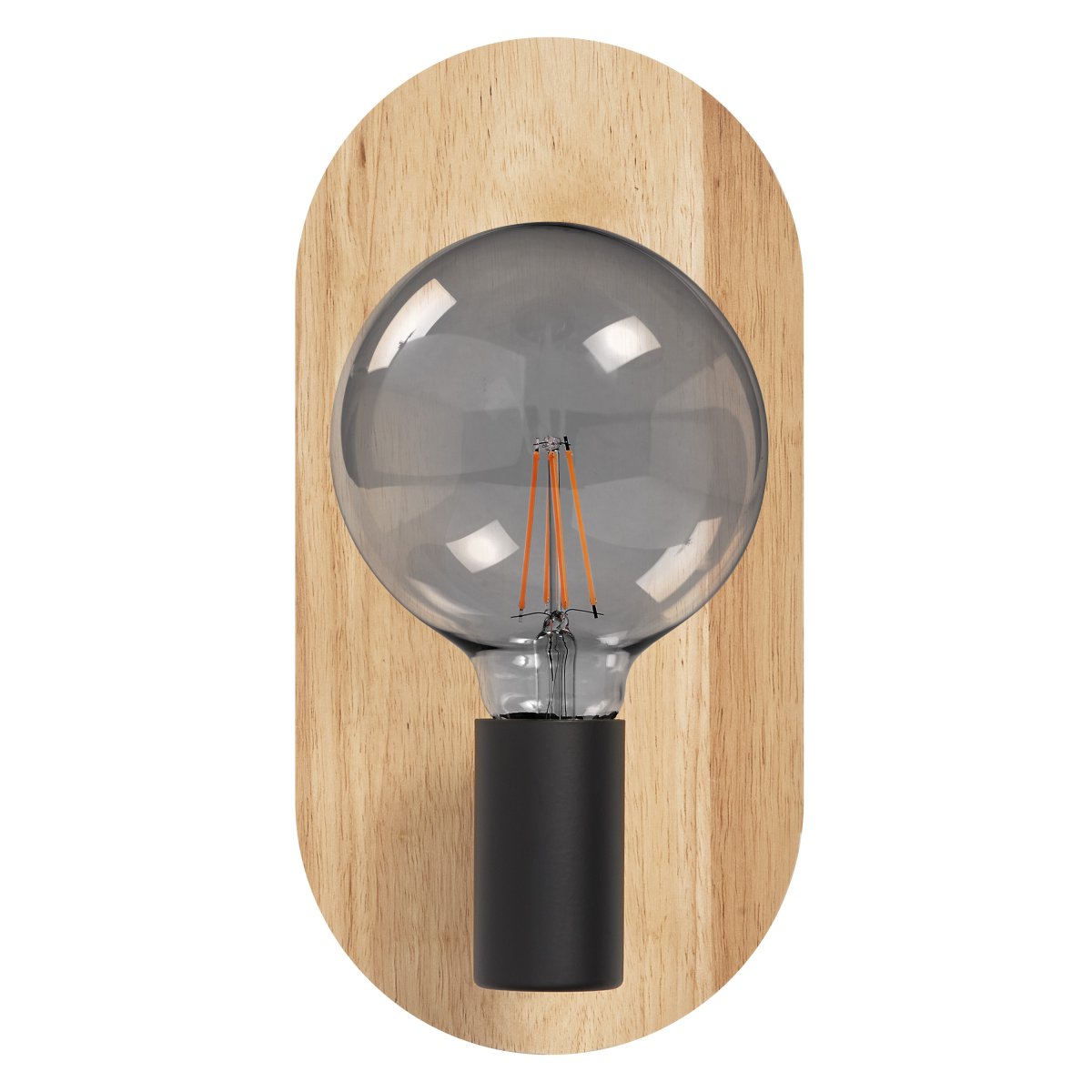 Wood 30cm Natur vegglampe Fra Ledvance - Tre har en rustikk design med sin treveggplate.