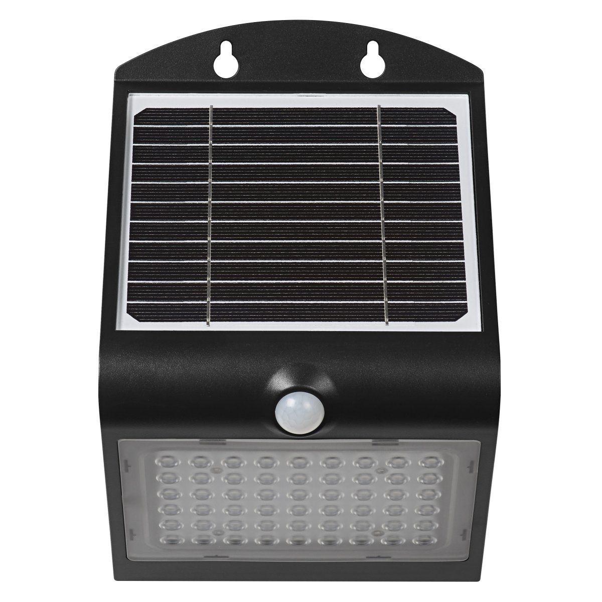 Butterfly 4W Svart solcellelampe Fra Ledvance - Den innebygde PIR-bevegelsessensoren og dagslyssensoren sl&aring;r automatisk p&aring; lampen n&aring;r det er bevegelse i m&oslash;rket, noe som gir b&aring;de sikkerhet og energieffektivitet.