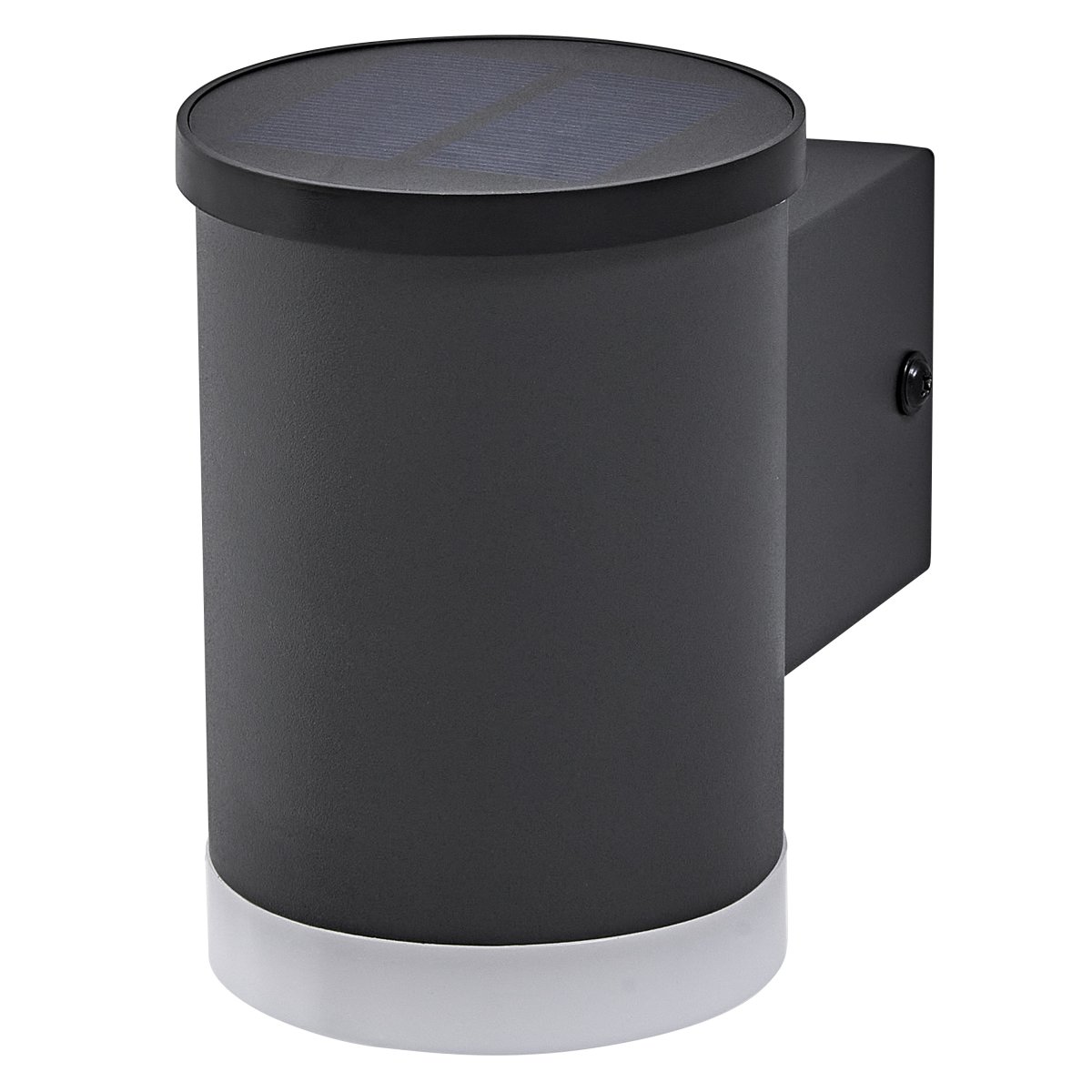 Oxford Mørk grå solcellelampe Fra Ledvance - Laget av rustfritt stål og med IP44-klassifisering, er den både værbestandig og robust.