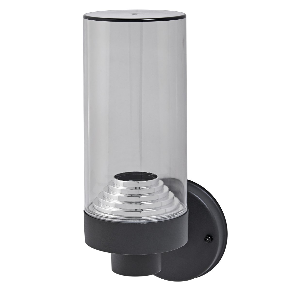 Amber Mørk grå utendørslampe Fra Ledvance - Amber er en stilig og robust fasadelampe som bringer både funksjon og eleganse til din entré.
