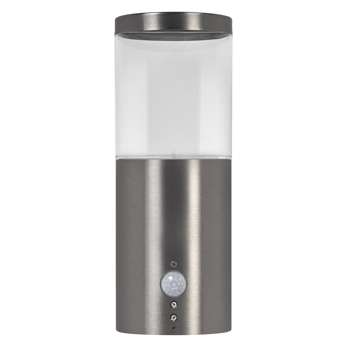 Ebro Sensor Stål utendørslampe Fra Ledvance - Laget av rustfritt st&aring;l og polykarbonat, er denne lampen b&aring;de slitesterk og v&aelig;rbestandig, noe som gj&oslash;r den perfekt for utend&oslash;rs bruk.