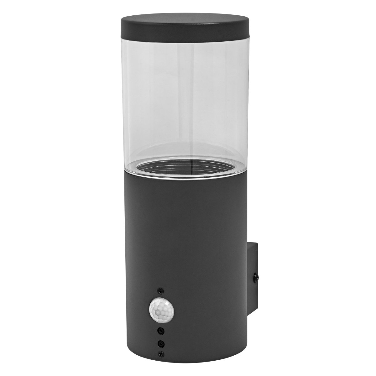 Ebro Sensor Mørk grå utendørslampe Fra - Laget av rustfritt st&aring;l og polykarbonat, er denne lampen b&aring;de slitesterk og v&aelig;rbestandig, noe som gj&oslash;r den perfekt for utend&oslash;rs bruk.