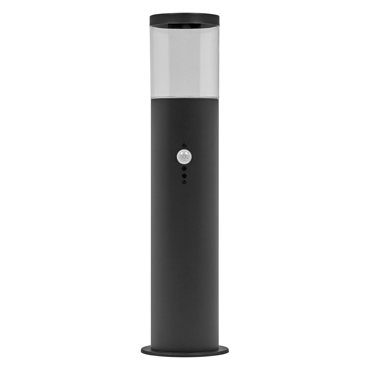 Ebro Sensor 50cm Mørk grå pullerter Fra Ledvance - Den er tilgjengelig med eller uten PIR-bevegelsesdetektor og dagslyssensor, noe som gj&oslash;r den ideell for automatisk &aring; sl&aring; p&aring; lyset n&aring;r bevegelse oppdages eller n&aring;r det blir m&oslash;rkt.