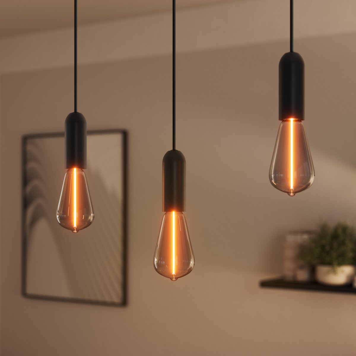 Round Ø10 Svart Taklampe Fra Osram - 