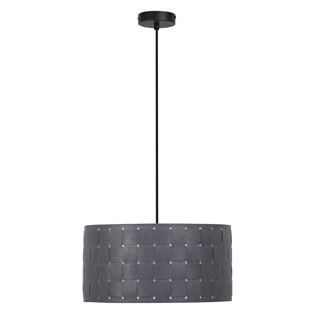 Felt Weaving Ø38 Mørk grå Taklampe Fra Ledvance - Dekorativ pendel med sk&auml;rm gjord av fl&auml;tad filt vilket ger en fin och varm ljusspridning i rummet.
