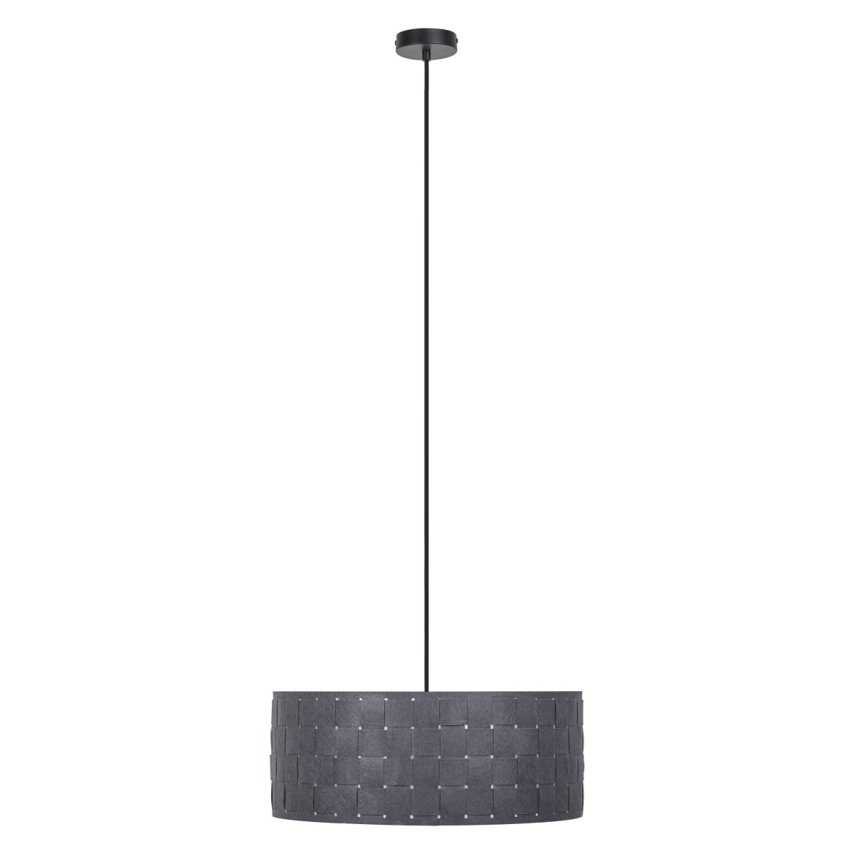 Felt Weaving Ø48 Mørk grå Taklampe Fra Ledvance - Dekorativ pendel med sk&auml;rm gjord av fl&auml;tad filt vilket ger en fin och varm ljusspridning i rummet.