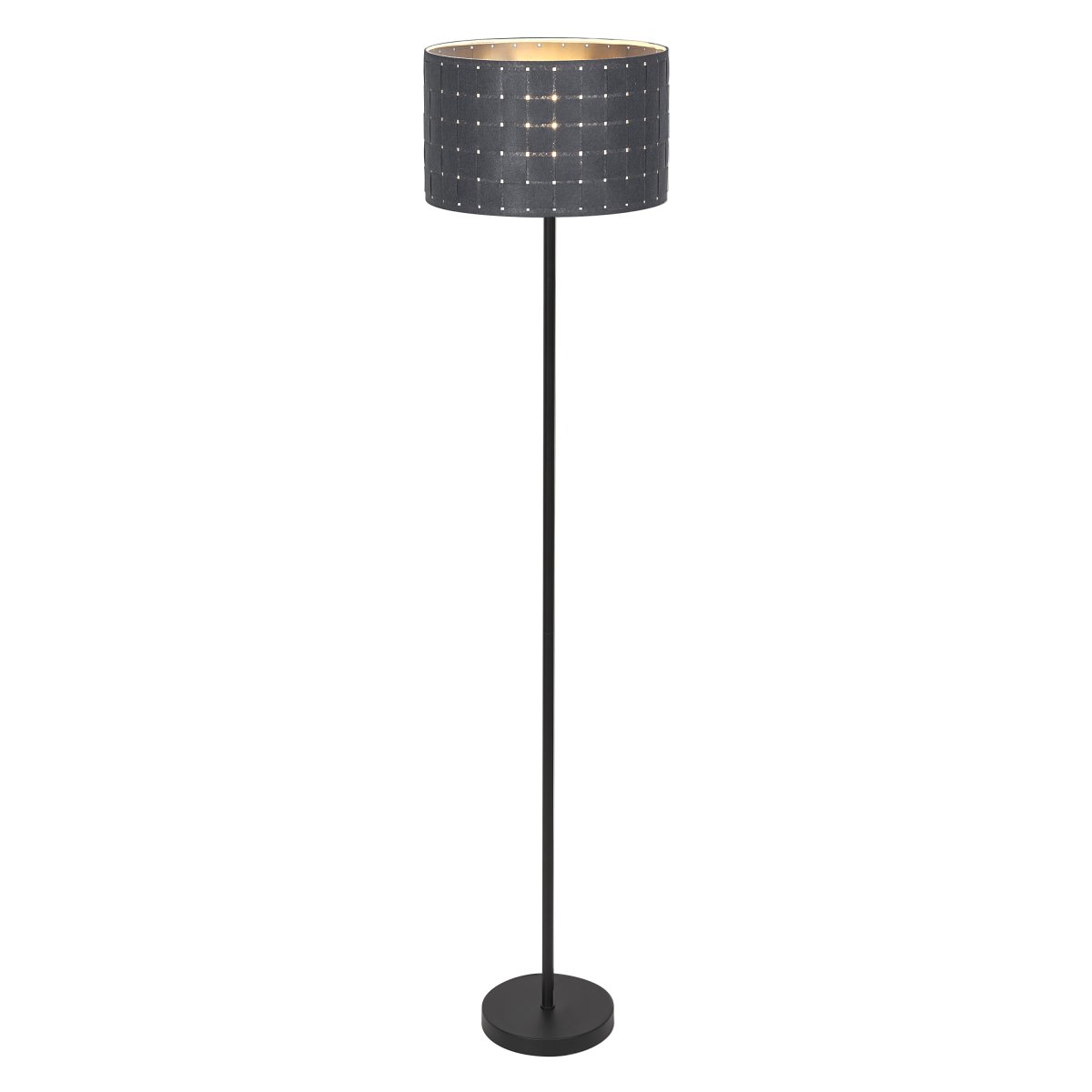 Felt Weaving Mørk grå gulvlampe Fra Ledvance - Dekorativ golvlampa med sk&auml;rm gjord av fl&auml;tad filt vilket ger en fin och varm ljusspridning i rummet.