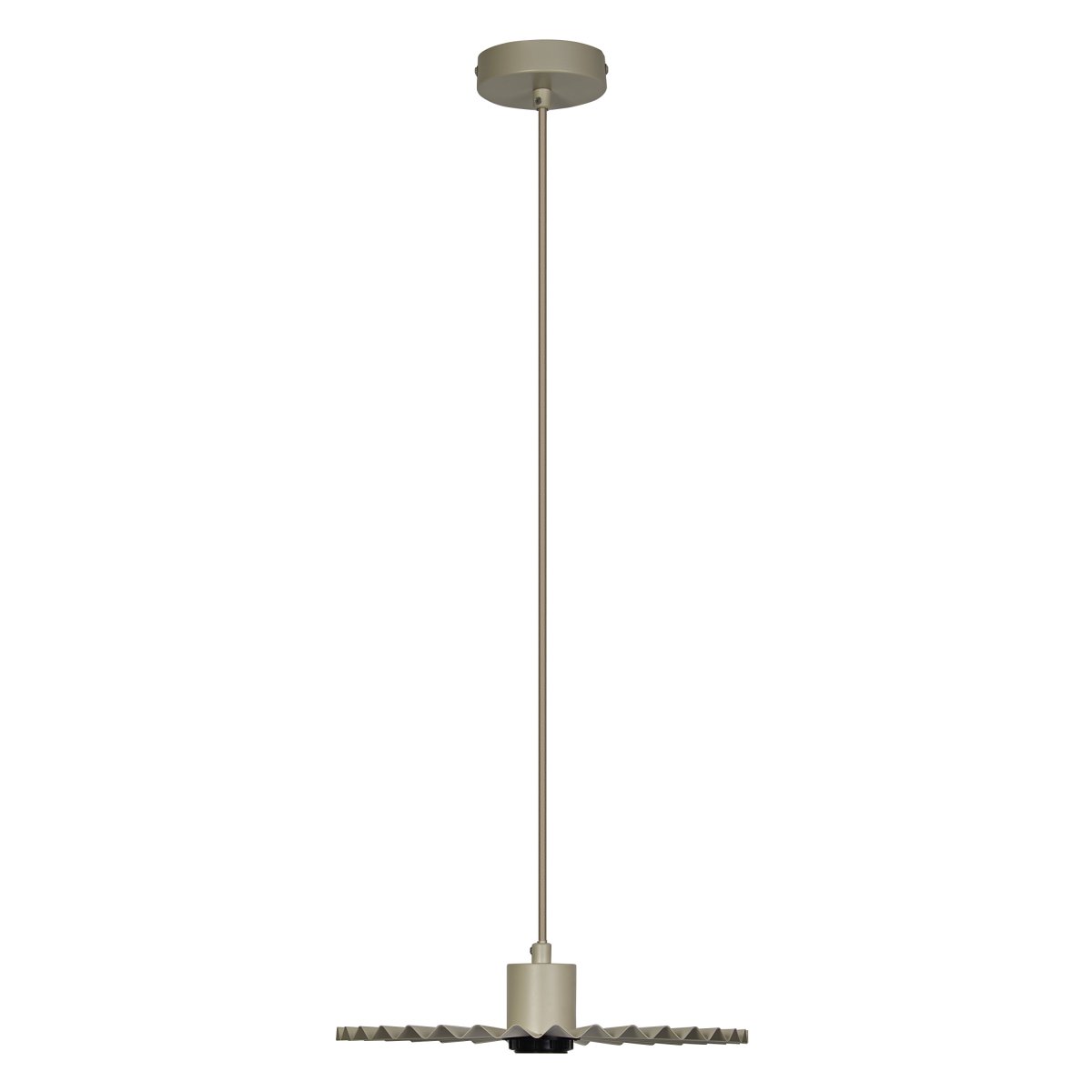 Plissee Ø30 Beige Taklampe Fra Osram - Den v&aring;giga sk&auml;rmen skapar ett vackert ljusspel i rummet n&auml;r lampan &auml;r t&auml;nd.