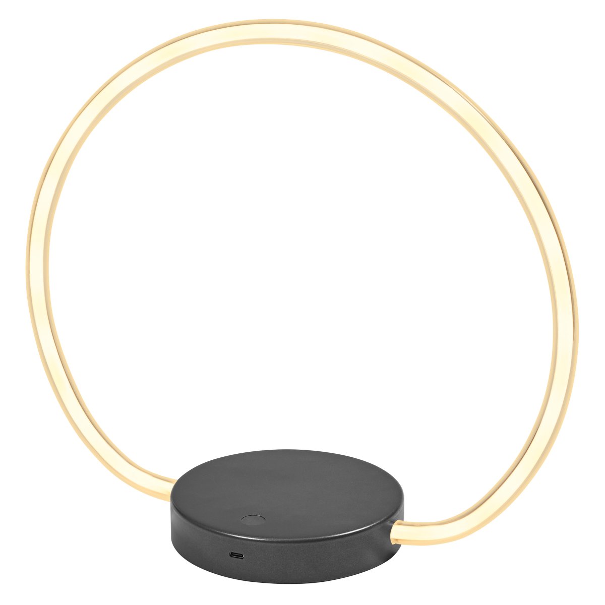Aura 35cm Svart bordlampe Fra Osram - Lampan &auml;r 3 stegs dimbar med touch-str&ouml;mbrytaren p&aring; lampfoten s&aring; du kan justera ljusstyrkan efter behov.