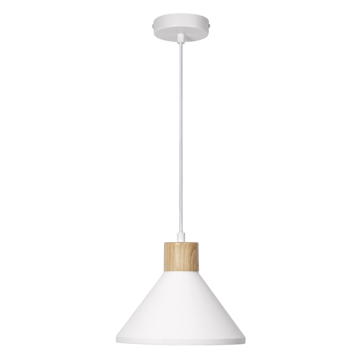 Plaster Wood Ø22 Hvit Taklampe Fra Osram - Plaster Pure er en minimalistisk pendel med h&oslash;ykvalitetsdesign med detaljer i tre.