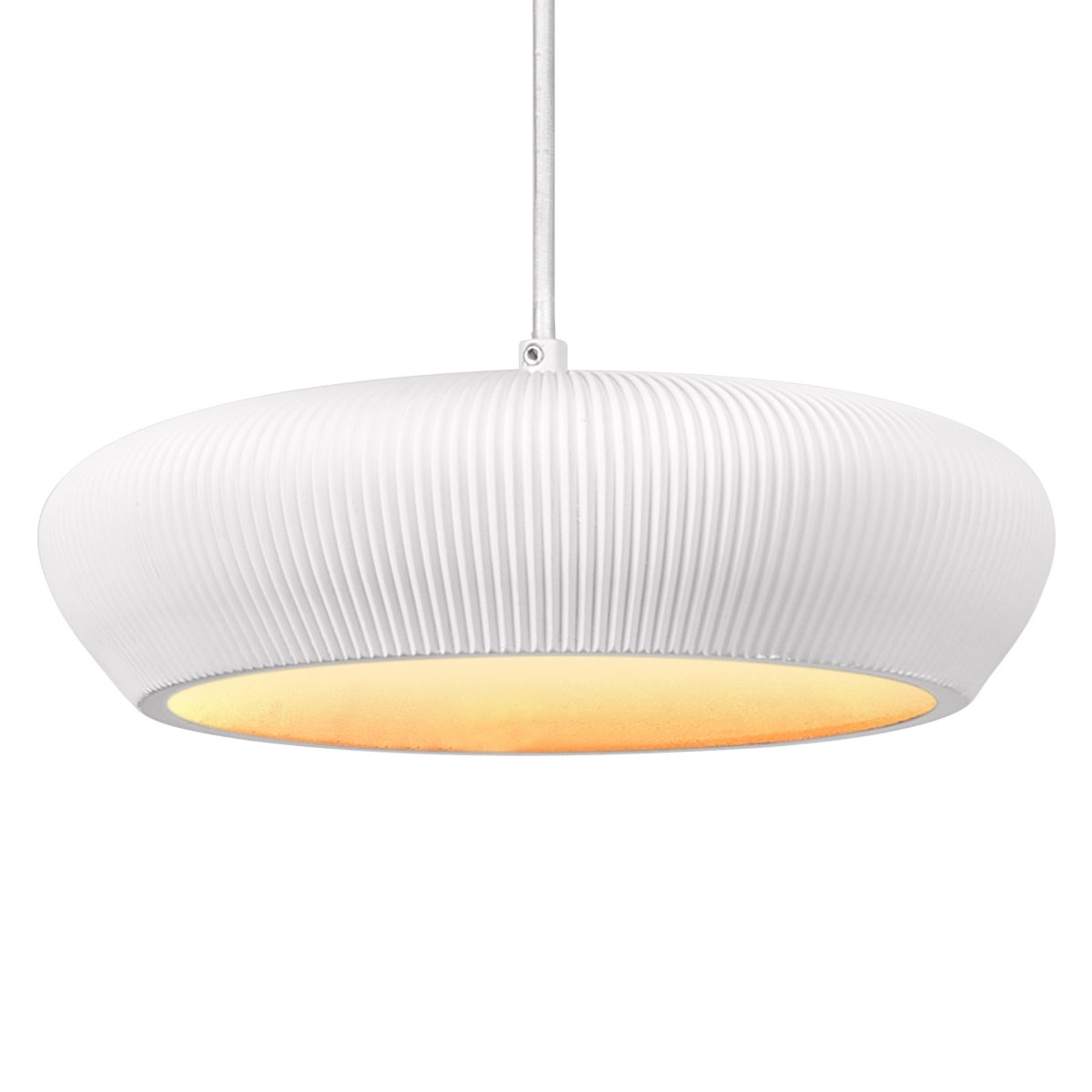 Plaster Pure Ø30 Hvit Taklampe Fra Osram - Dekorskjermen st&oslash;pt i gips gir en fin spredning av lys i rommet.