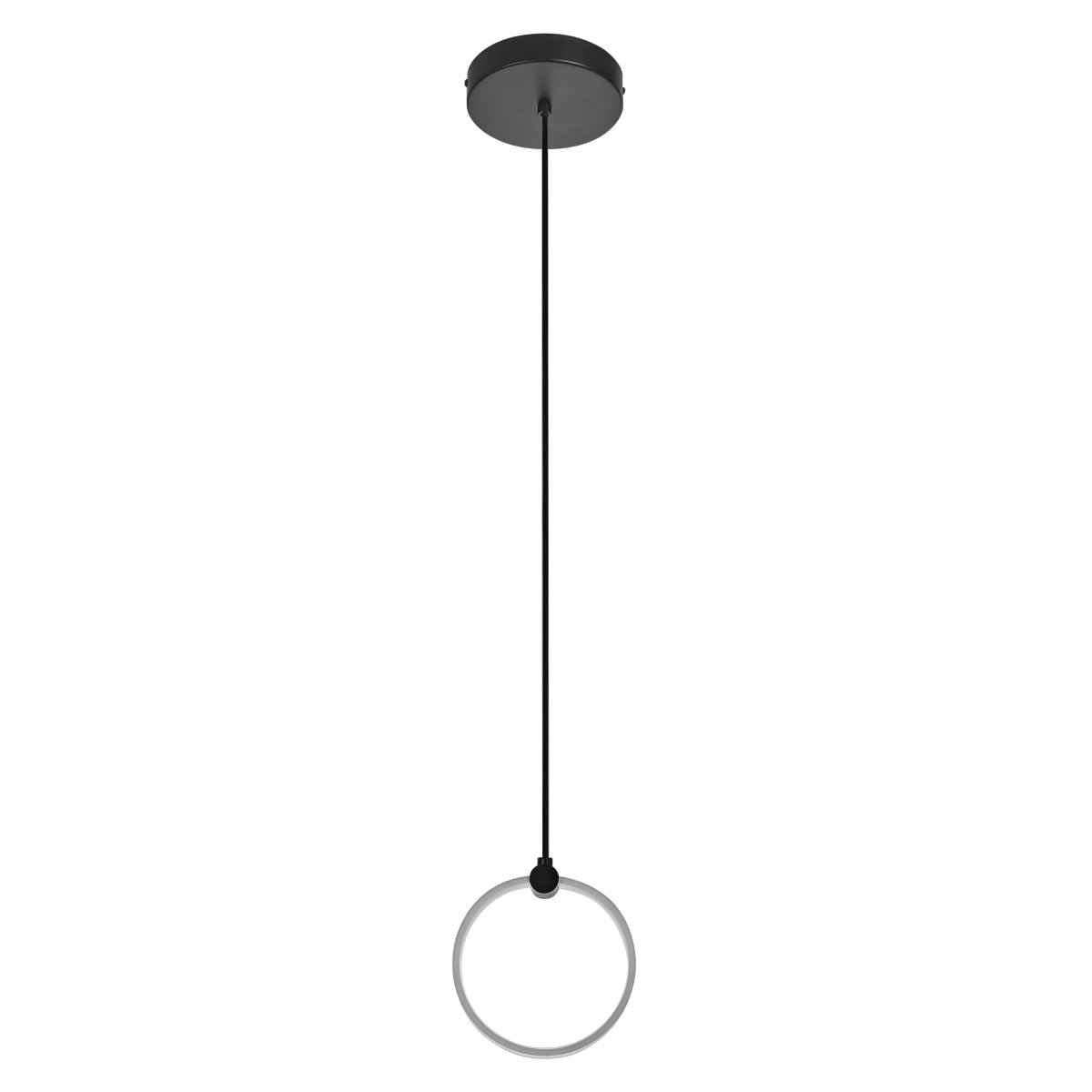 Circle PL Ø16 Svart Taklampe Fra Osram - I f&oslash;rste trinn lyser lampen i et varmhvitt lys p&aring;; 3000K, i det andre trinnet skinner det i et kaldt hvitt lys p&aring; 4200K og i det tredje skinner det i 6500K (dagslys).