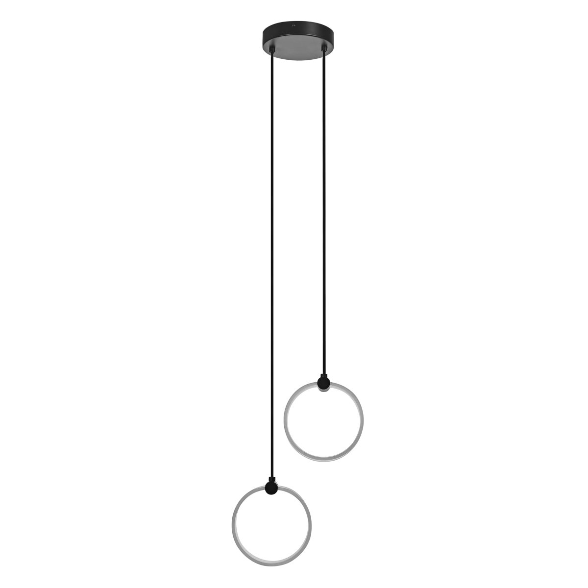 Circle PL 27cm Svart Taklampe Fra Osram - I f&oslash;rste trinn lyser lampen i et varmhvitt lys p&aring;; 3000K, i det andre trinnet skinner det i et kaldt hvitt lys p&aring; 4200K og i det tredje skinner det i 6500K (dagslys).