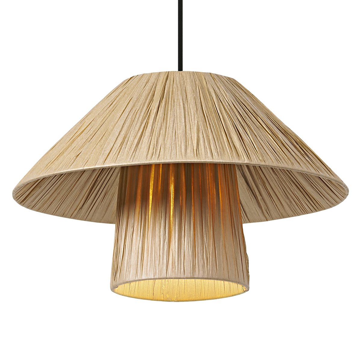 Bamboo Paper Hut Ø40 Natur Taklampe Fra Osram - Den naturliga formgivningen och det naturliga materialet g&ouml;r att den passar in i n&auml;stan alla hem och stilar.