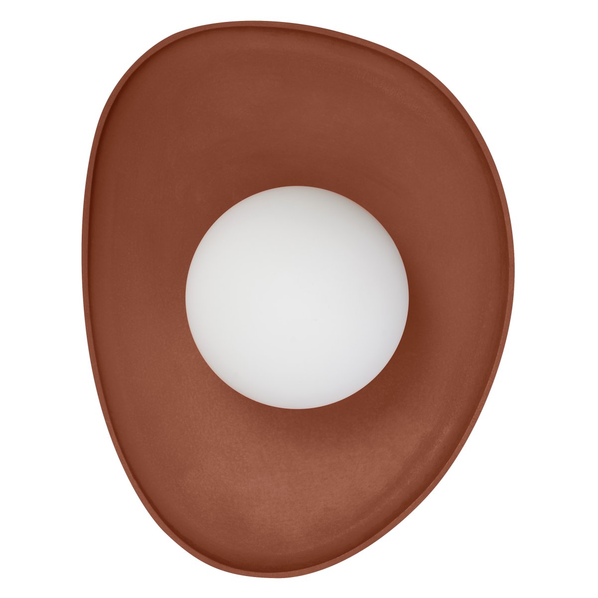 Clay Nest 26cm Brun vegglampe Fra Ledvance - Glaskupan i opal som omfamnar ljusk&auml;llan skapar ett fint och bl&auml;ndfritt ljus i rummet.