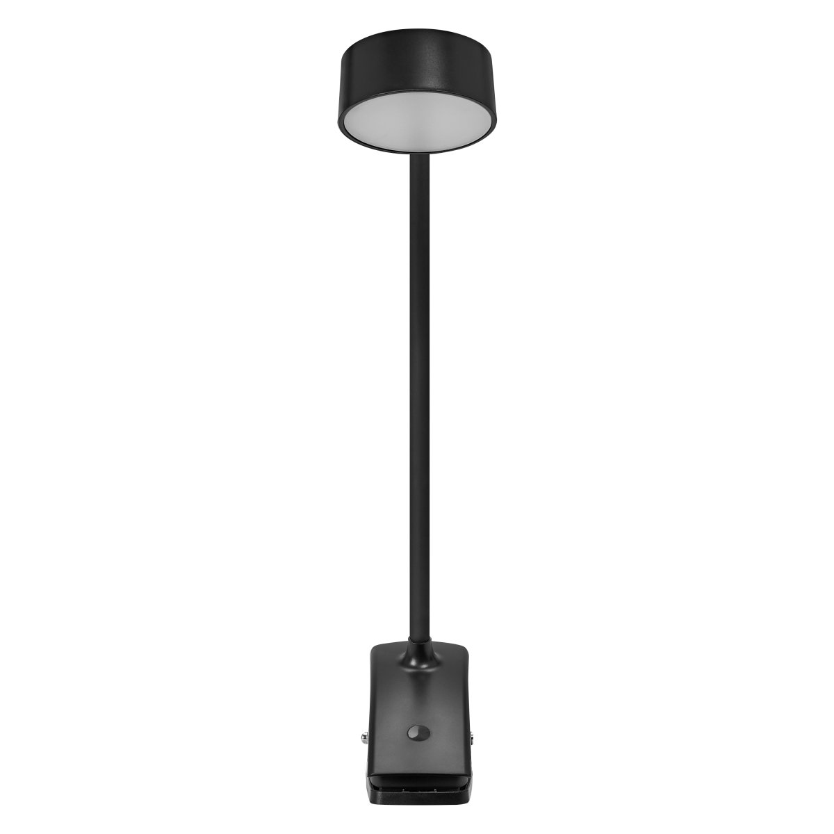 Office Cylinder Clip Svart klemmelampe Fra Osram - Levereras med 1m USB sladd som du kan koppla till en transformator, laptop eller dator f&ouml;r att lampan ska f&aring; el.