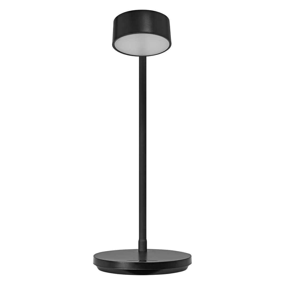 Office Cylinder 30cm Svart skrivebordslampe Fra Osram - B&aring;da ljusstyrkan och f&auml;rgtemperaturen g&aring;r att justera i tre steg med touchbrytaren p&aring; lampfoten.