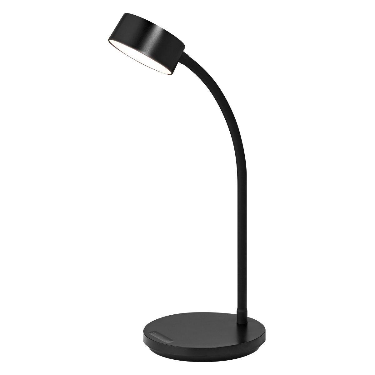 Office Cylinder 30cm Svart skrivebordslampe Fra Osram - B&aring;da ljusstyrkan och f&auml;rgtemperaturen g&aring;r att justera i tre steg med touchbrytaren p&aring; lampfoten.