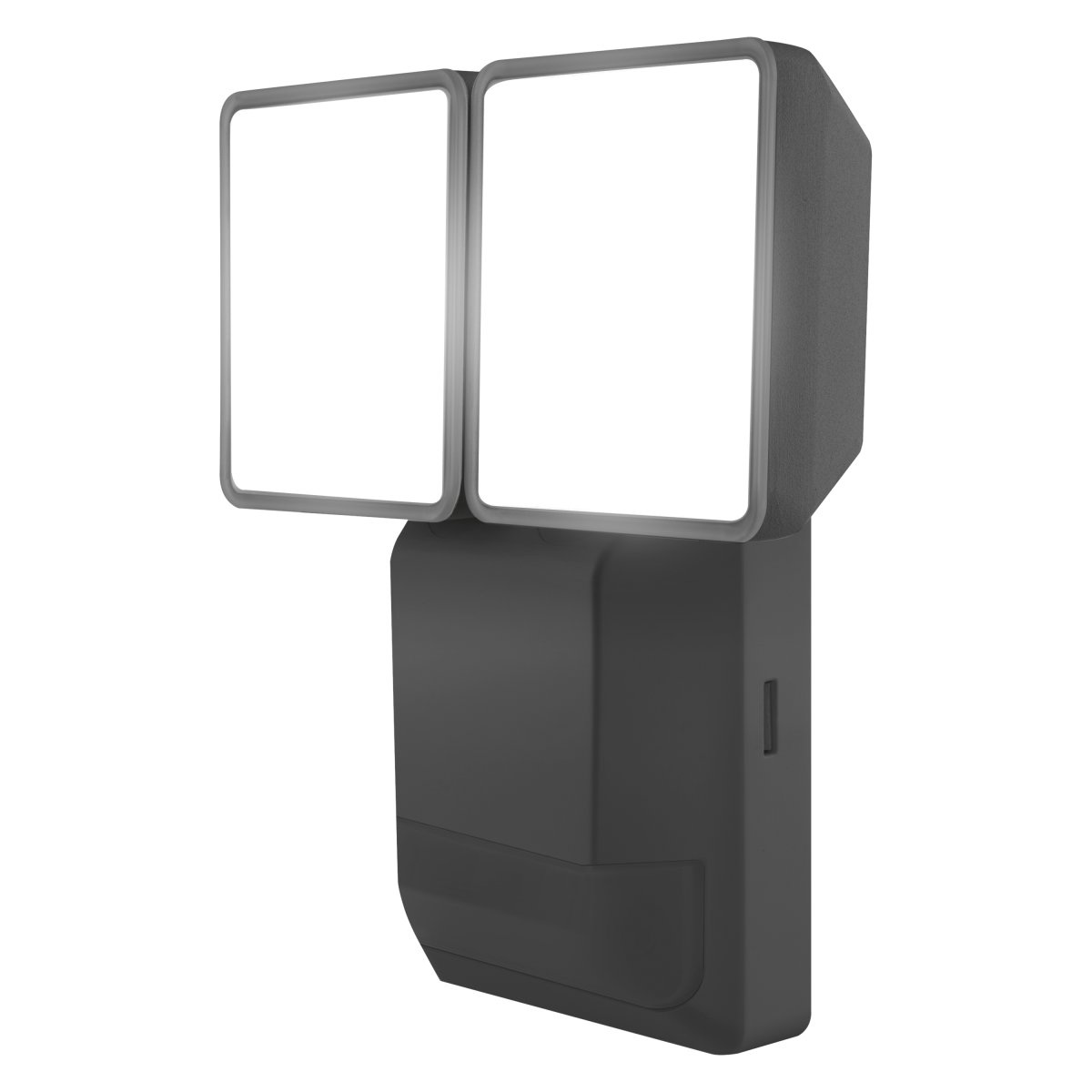 PRO Spot Sensor 16W Mørk grå utendørslampe Fra Osram - Den inbyggda r&ouml;relse-&nbsp;och skymningssensorn g&ouml;r att lampan t&auml;nds automatiskt vid r&ouml;relse i m&ouml;rker, vilket ger b&aring;de s&auml;kerhet och energieffektivitet.