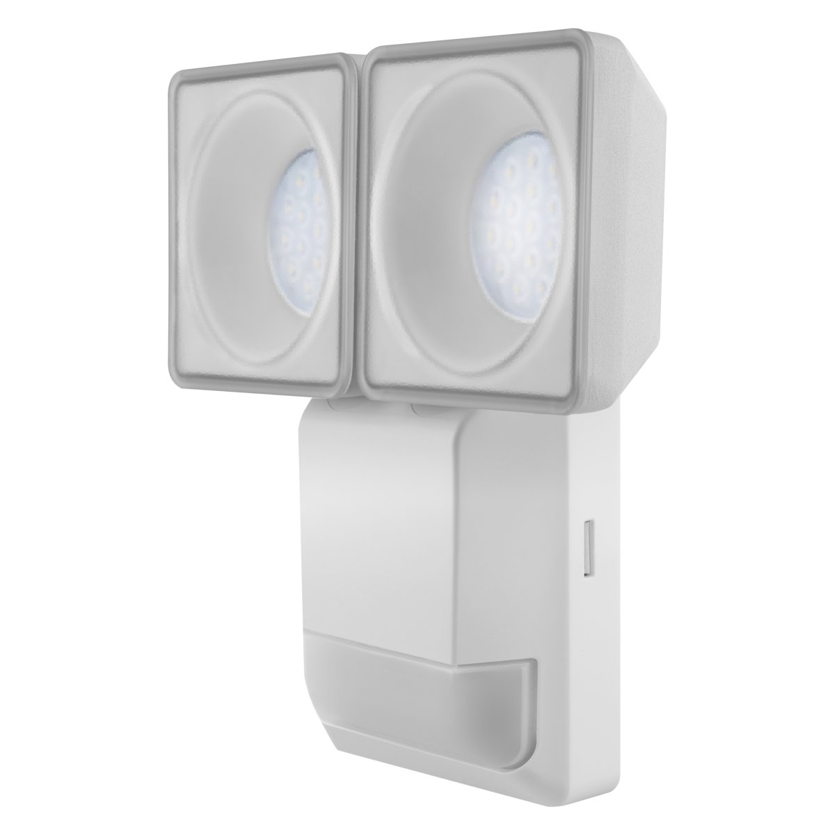 PRO Spot Sensor 16W Hvit utendørslampe Fra Ledvance - Den inbyggda r&ouml;relse-&nbsp;och skymningssensorn g&ouml;r att lampan t&auml;nds automatiskt vid r&ouml;relse i m&ouml;rker, vilket ger b&aring;de s&auml;kerhet och energieffektivitet.