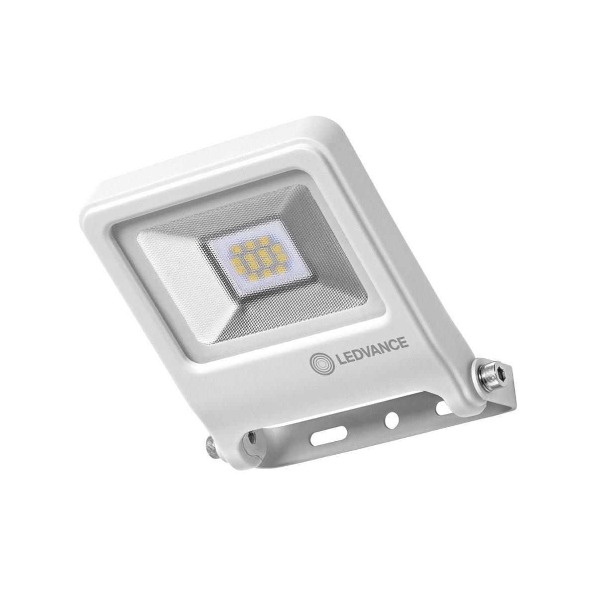 Flood 10W Hvit utendørslampe Fra Osram - Den robusta konstruktionen och det kraftfulla ljuset ger trygg och p&aring;litlig belysning &aring;ret runt.